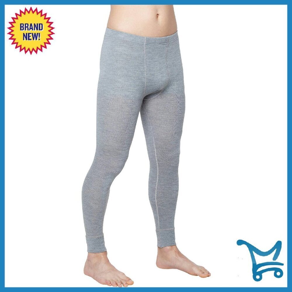 Men's 100% Merino Wool Thermal Underwear Pants Winter Sports